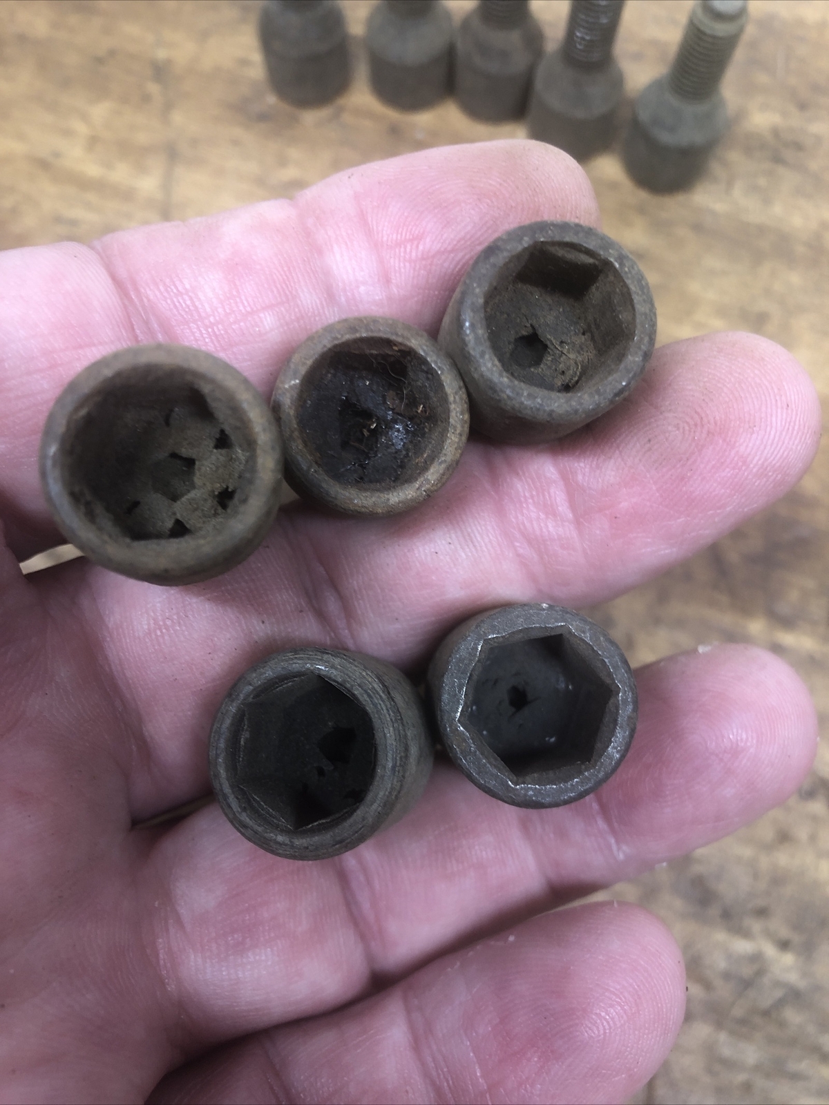 Harley Davidson Star Hub Wheel Lug Nuts Bolts OEM Knucklehead Flathead