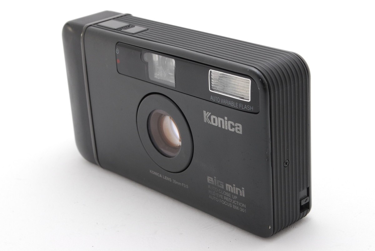 Konica Big Mini BM-301 コンパクトフィルムカメラ A118 NEAR MINT】KONICA Big Mini BM-301 Black Point & Shoot 35mm Film