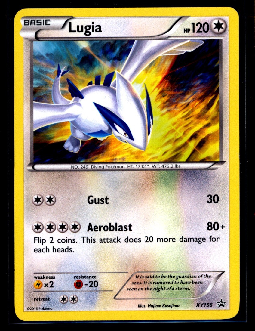 Lugia - XY156 - Black Star Holo Rare Promo XY - Pokemon Card - NM 0408#250