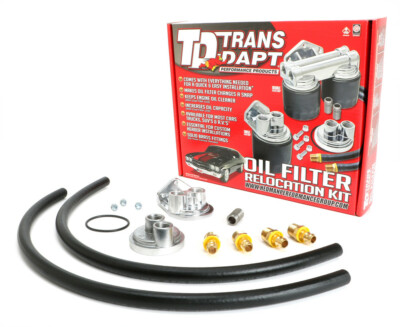 Engine Oil Filter Remote Mounting Kit Trans Dapt Performance 1127