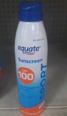 Equate Sport Broad Spectrum Sunscreen, SPF 100, 5.5 oz