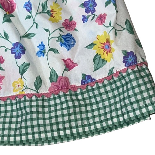 Vintage Rachels Kids Floral Party Dress Little Girl's Size 4T Gingham Flowers - Picture 5 of 10