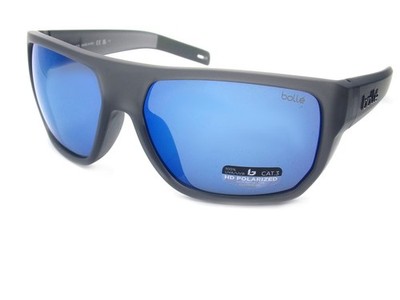 Bollé Fenix Wrap Sonnenbrille Polarisiert Grau Crystal Offshore Blue 12661