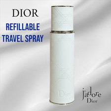 Dior Refillable Travel Spray 10ml With Perfume Leather Case Authentic