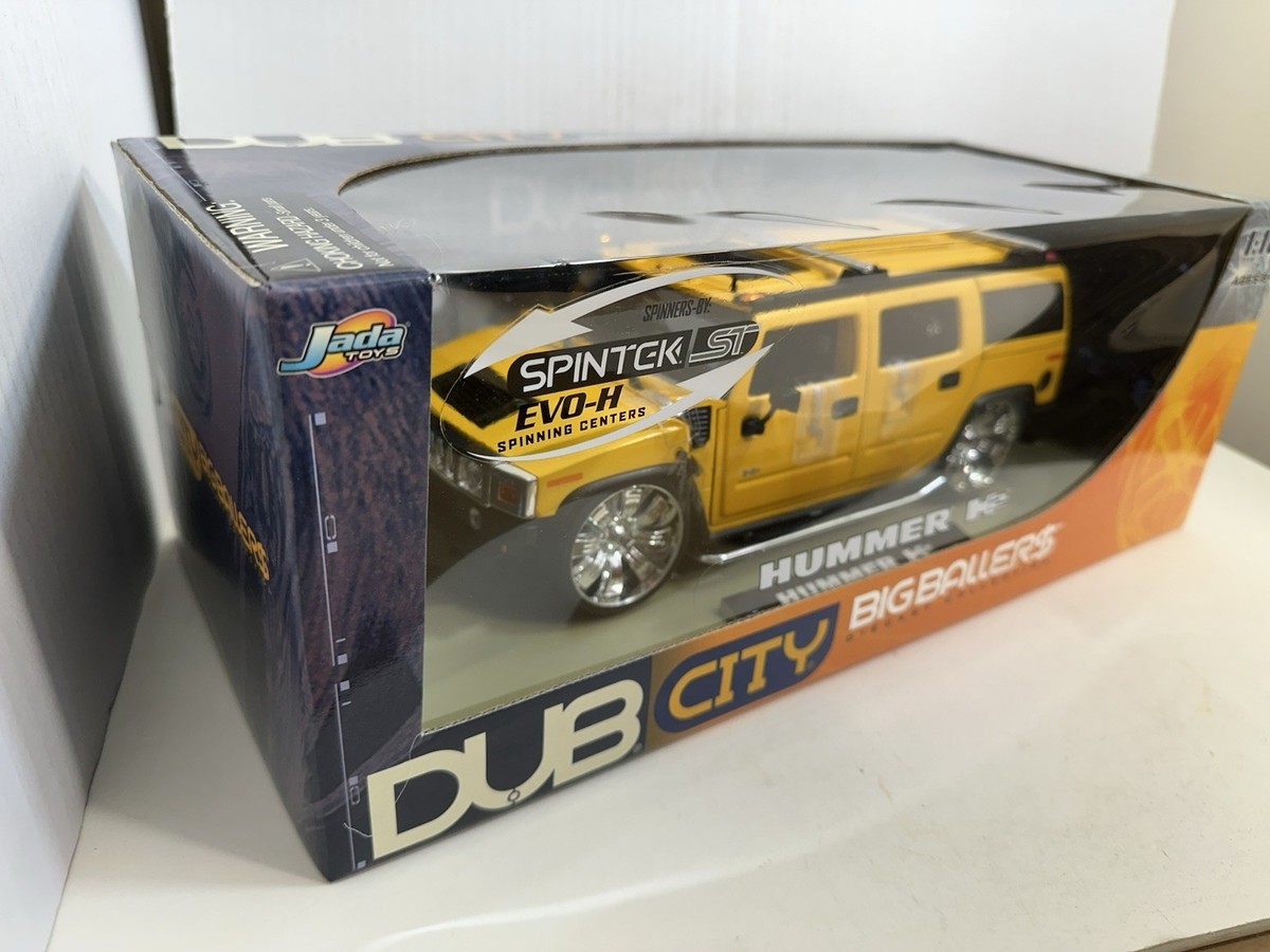 JADA DUB CITY HUMMER H2 YELLOW 1:18 DIECAST MODEL | eBay