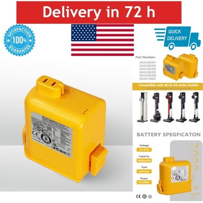 WRUMI Replacement Battery for LG Cordzero A9 Cordless Vacuum Cleaner