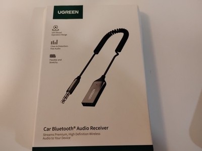 UGreen Car Bluetooth Audio Receiver CM309 AUX WITH MIC space Gray