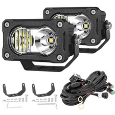 3 Inch Driving Light 2PCS 40W LED Pod Light with DT Wiring 3inch - Combo