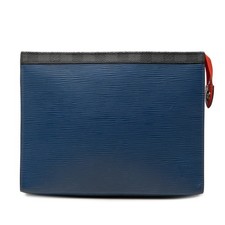Louis Vuitton Epi Damier Graphite Pochette Voyage MM Pre-Loved Clutch Bag Blue