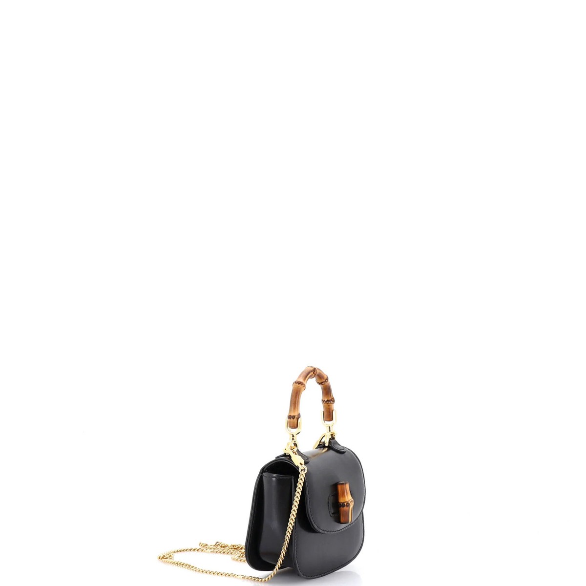 Gucci Bamboo 1947 Top Handle Bag Leather Super Mini | eBay