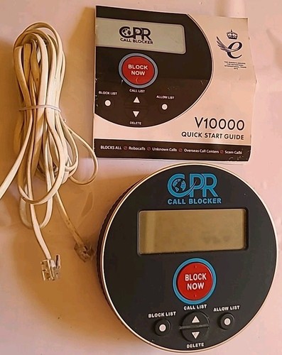 CPR CALL BLOCKER V10000 z wstępnie załadowanymi numerami oszustw Robocall 10K