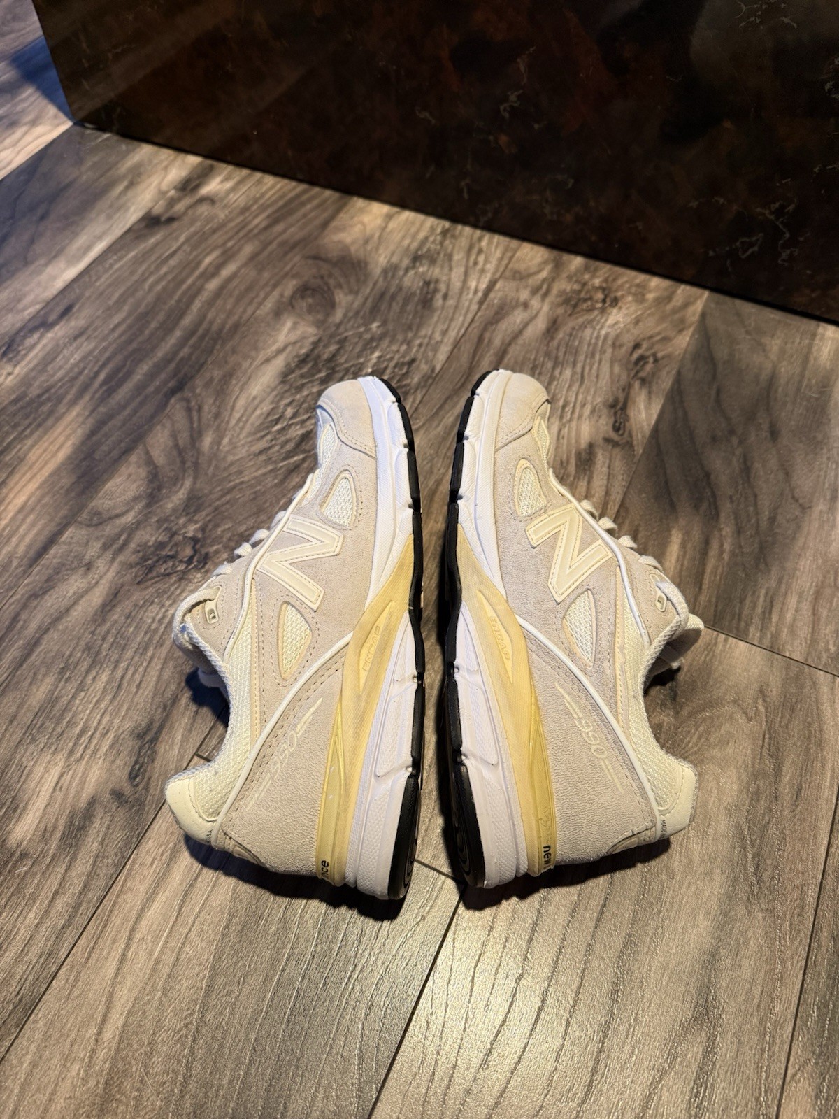 New Balance x Stussy 990v4 990 V4 2017 Made in USA White Cream Vintage 8.5 thumbnail 6