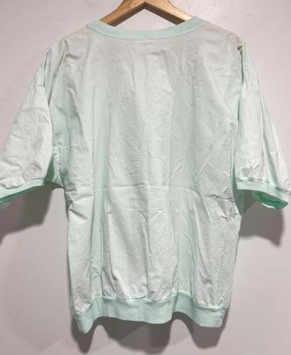 Vintage 80s Motorcycle Shirt BMW Bike Tee TShirt Mens Size Large Mint Green USA - Picture 5 of 5