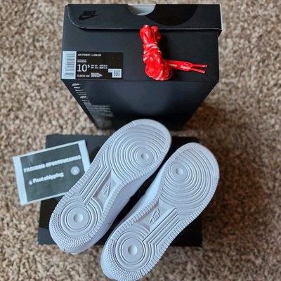 Nike Air Force 1 Low Supreme White Men's CU9225-100 New | eBay