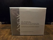 Avon Anew Clinical Advanced Retexturizing Facial Peel 30 Pads 1.47 fl oz NEW 