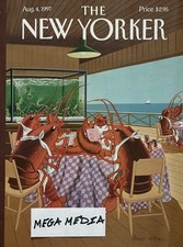 The New Yorker Full Magazine August 4, 1997 Lobsterman&rsquo;s Special by Bruce McCall