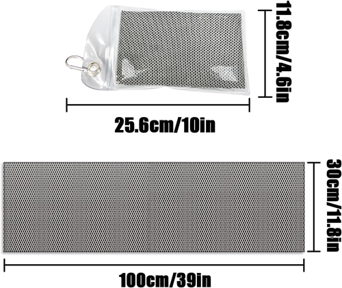 Cooling Towels, 2 PCS Grey Breathable Towels for Yoga, Golf, Outdoor Activities - Picture 2 of 8