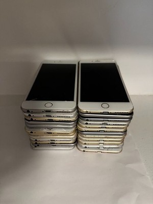 37x Lot Apple iPhone 6+ 6 Plus 16GB 64GB - Silver Mixed Carrier w/ Issues  #4F