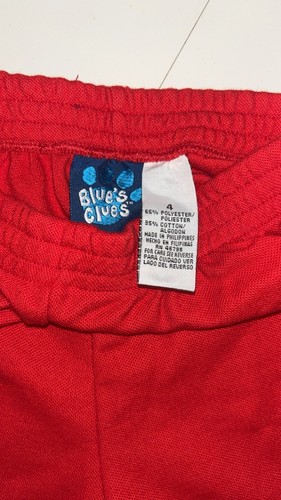 Vintage Kids Size 4 Blues Clues Red Shorts - Picture 2 of 5