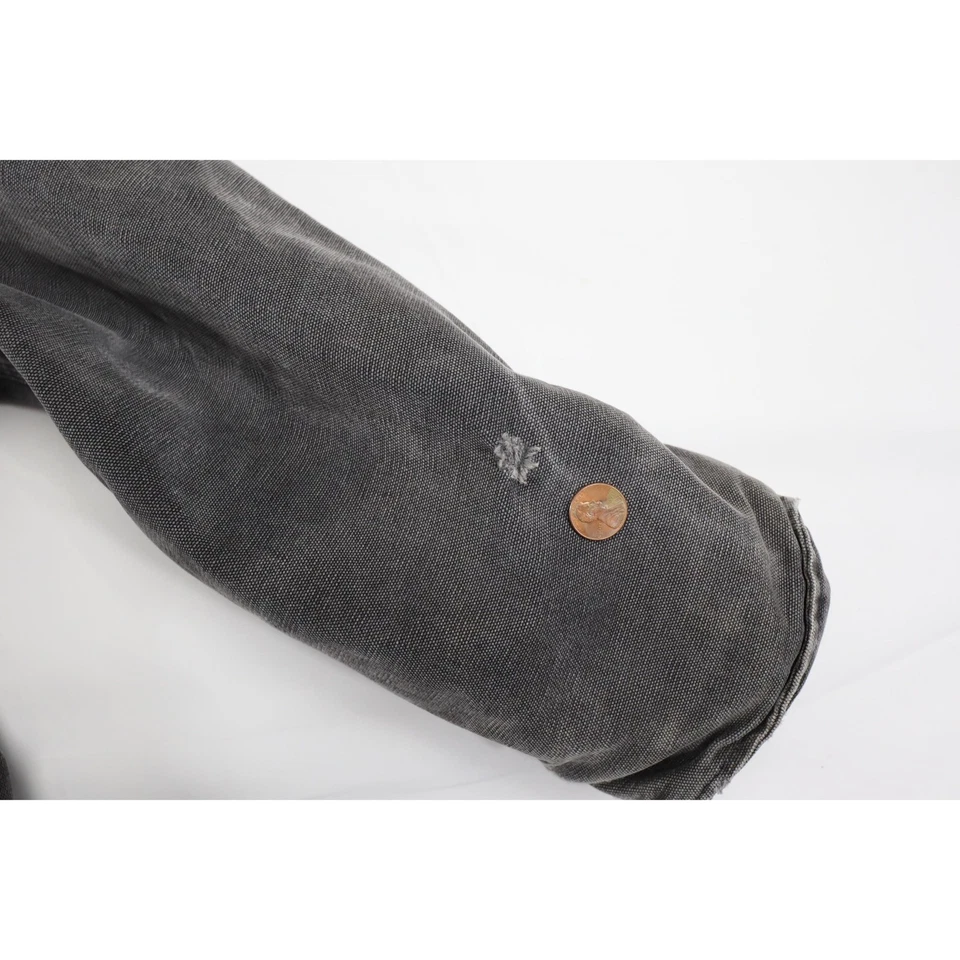 De Colección Chaqueta Carhartt Para Hombre 50 Regular Negro Tareas Abrigo Cuello Grunge Ropa de Trabajo Foto 4 de 4