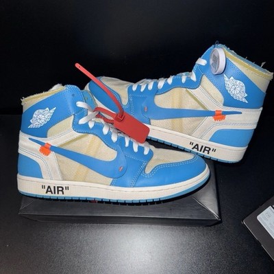 Nike Air Jordan 1 Off-White UNC Size 11 Pre-Owned