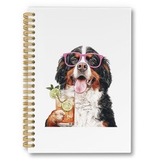 laveliabel Funny Bernese Moutain Dog Spiral Notebook, bernese mountain