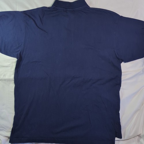 Vintage 90s Disney Mickey Mouse Fire Department Polo Shirt Adult XL Blue Men USA - Bild 9 von 10