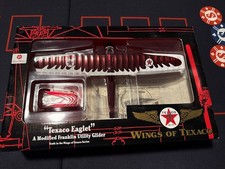 Wings of Texaco Eaglet Chrome Red Sp Ed Franklin Glider Sailplane MIB Model Bank