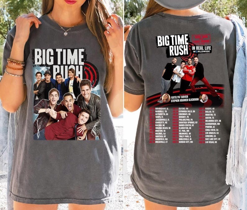 レイク Big Time Rush In Real Life Worldwide Tour 2025 Shirt | eBay