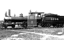 Railroad Train Locomotive Engine C&NW Linwood Nebraska NE Reprint Postcard