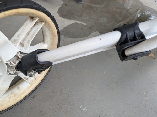 Clicgear Compact Front Swivel 3-Wheels Push Golf Cart White - Picture 14 of 18