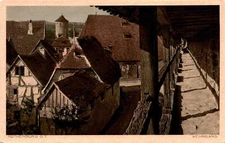 Rothenburg o. T, Wehrgang, Kunfthandlung, Ernst Ge Postcard