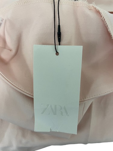 Zara Womens Jumpsuit Size S Pink Stretch Strapless Wide Leg Trendy 4661/363 NWT - Picture 10 of 18