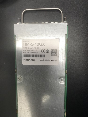 INFINERA TIM-5-10GM 5 PORT 10GM PN:800-0442-202 - Picture 1 of 9
