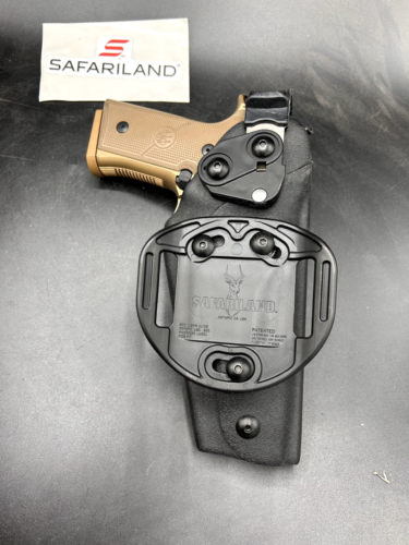 New SAFARILAND Beretta M9A4 Belt Holster Black 6005-73 LEFT HAND - Picture 3 of 5