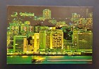 HONG KONG Old Postcard Night View of the Mandarin and Central District Hong Kong — photo 1