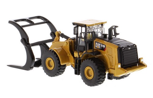 DM 1/87 HO Caterpillar Cat 972M Wheel Loader With Log Fork Diecast Model #85950 - Picture 3 of 6