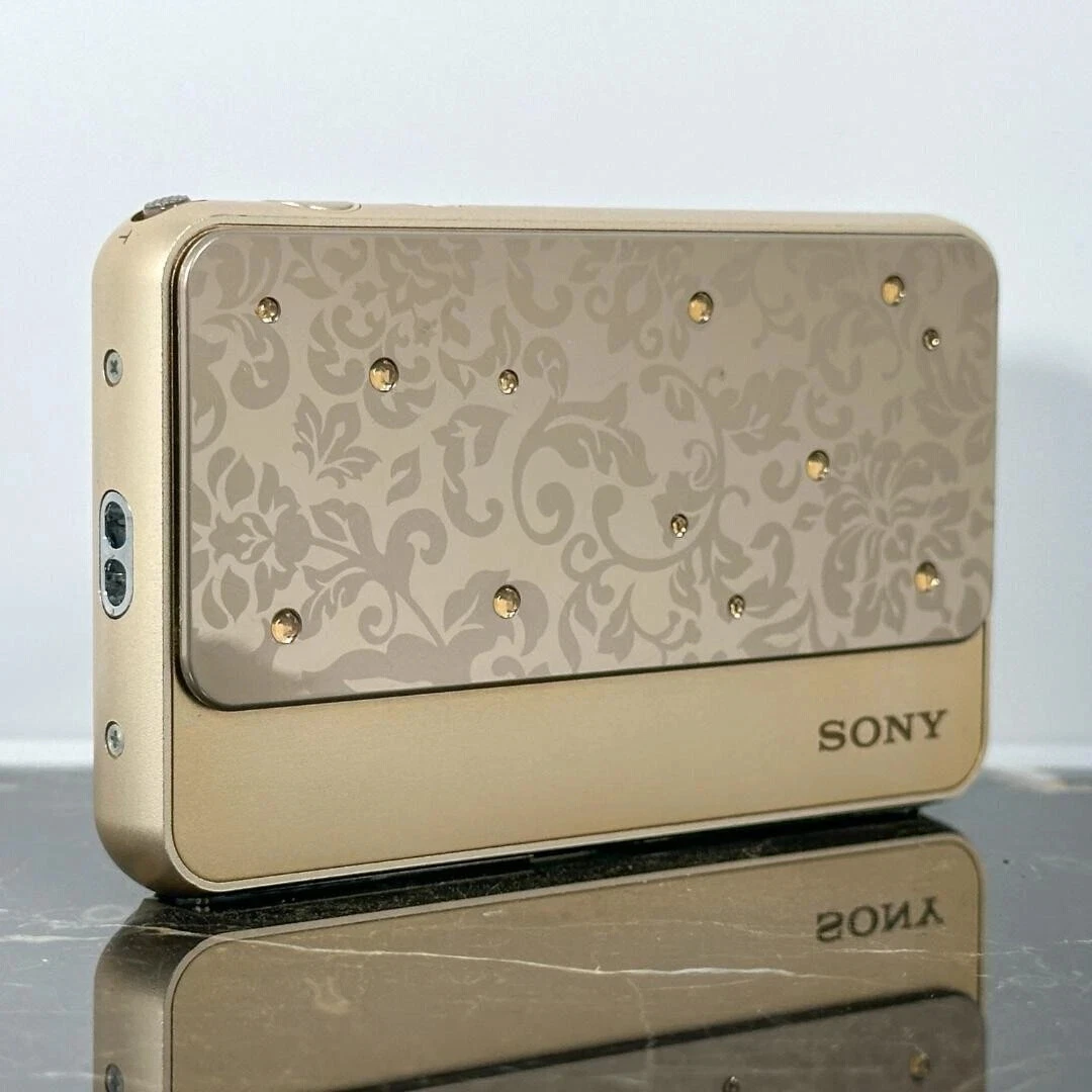SONY Cyber Shot DSC-T99D 14.1MP CCD Vintage Digital Camera Gold | eBay