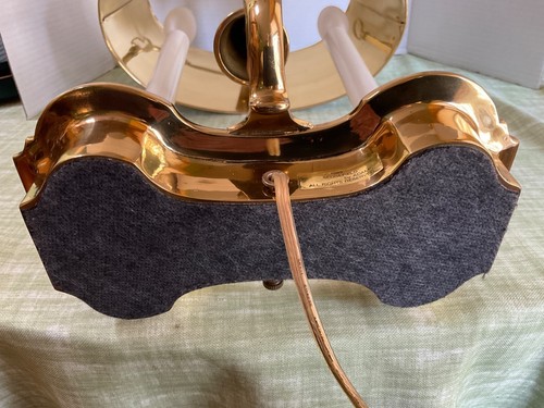 Sedgefield by Adams Brass Boullotte Lamp, Tole Shade 1989 Light - Picture 10 of 10