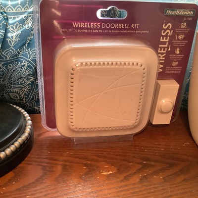 Heath Zenith SL-7309-03 White Plastic Wireless Door Chime Kit