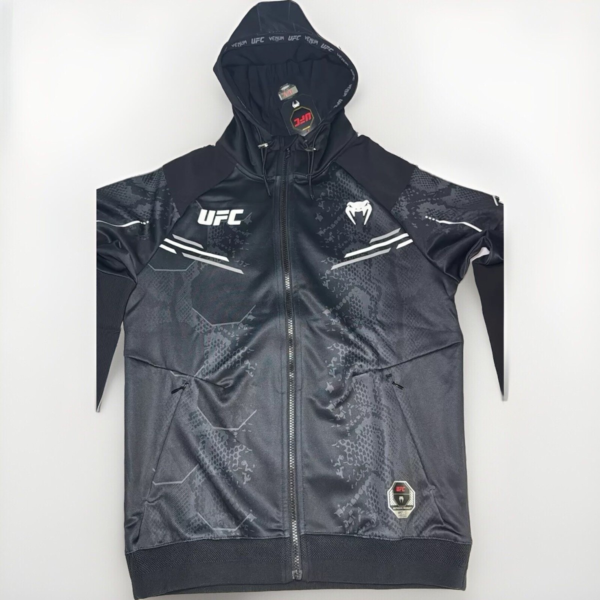 UFC Authentic Adrenaline Fight Night by Venum Mens Full Zip Hoodie