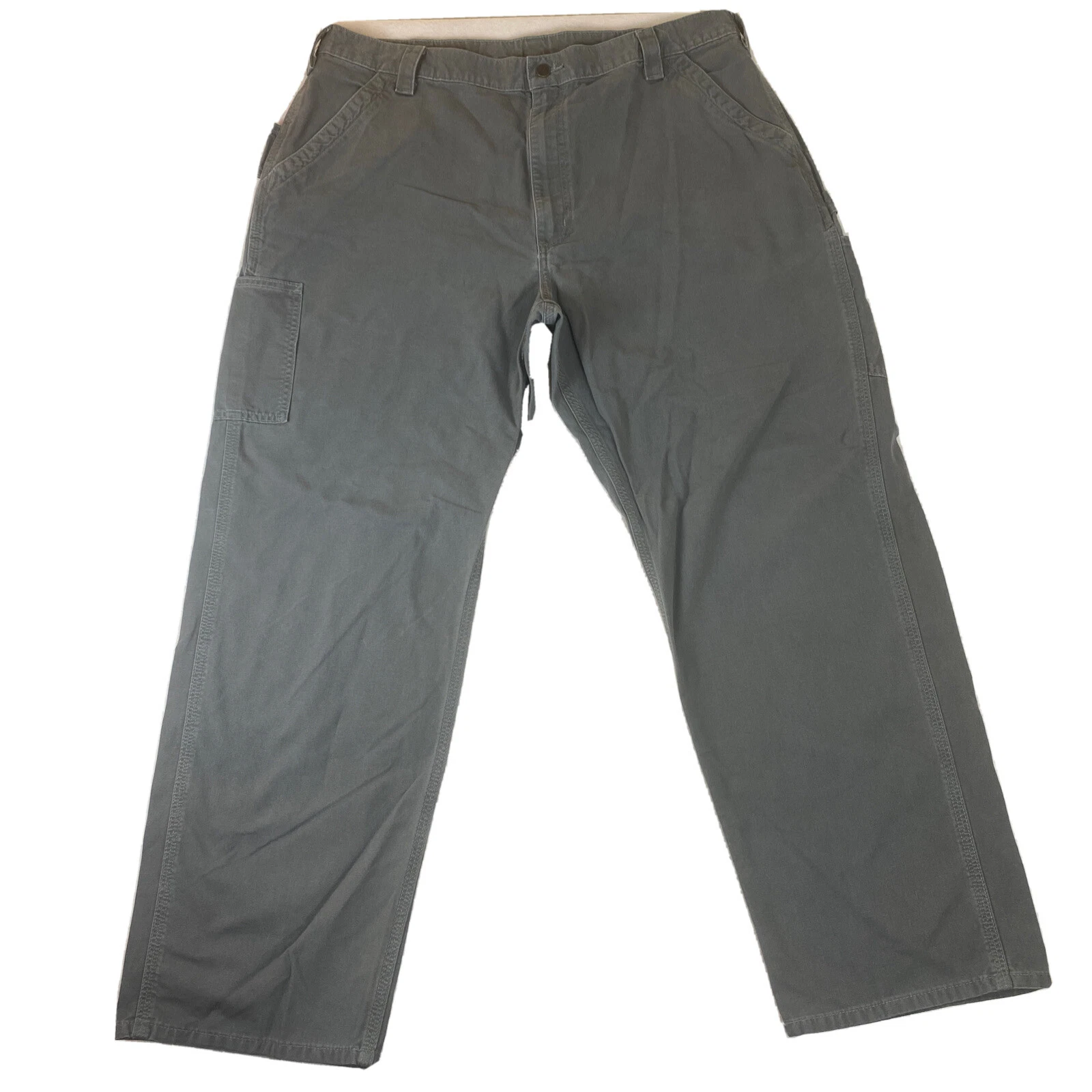 Carhartt Pants mens 42 x 32 gray relaxed work 5 Pocket Carpenter Mint Condition