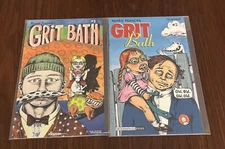 Lot 2 Fantagraphics Books 1993 - RENEE FRENCH’s Grit Bath #1 & 3 - EXCELLENT