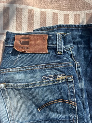 Pantalones de mezclilla G-Star Raw para hombre talla 30 azul recto calce regular W30 L34 - Imagen 2 de 5