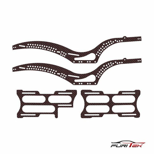RED FURITEK SCYTHE CF RAIL FRAME FOR AXIAL SCX24 CRAWLER - Picture 2 of 3