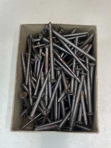 Box Steel Countersunk Screws 3" x 10 Nettlefolds GKN Slotted Full Box of 200 - Picture 17 of 24
