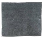 GRAPHITE Gray Microfiber Countertop Dish Drying Mat, Machine Washable by Kay Dee