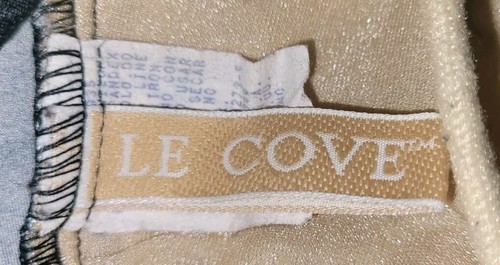 Vtg. Le Cove 1-Pc Black Striped Underwire Womens Swimsuit Sz. 16 Union Made USA - Picture 7 of 10