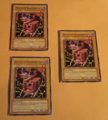 3X Bokoichi The Freightening Car RDS-ENOO3 - Yugioh Yu Gi Oh! 3 Playset