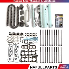 Timing Chain Kit Full Gasket Set Head Bolts For 01 Ford Crown Victoria 4.6L SOHC